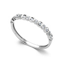 Кольцо из белого золота с бриллиантами