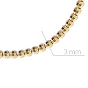 Браслет декоративный из желтого золота