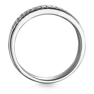 Кольцо из серебра с фианитом