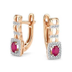 Серьги с английским замком 27286-103