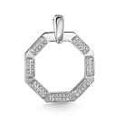 Подвеска из белого золота с бриллиантами