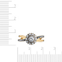 Кольцо из желтого золота с бриллиантами