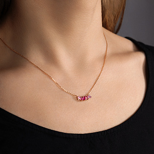 Колье из красного золота