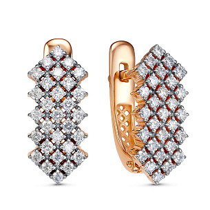 Серьги из красного золота
