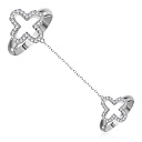 Кольцо из серебра с фианитом