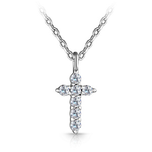 Колье из серебра с фианитом