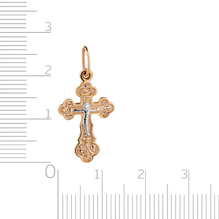 Крест из красного золота