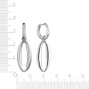 Серьги с английским замком из серебра