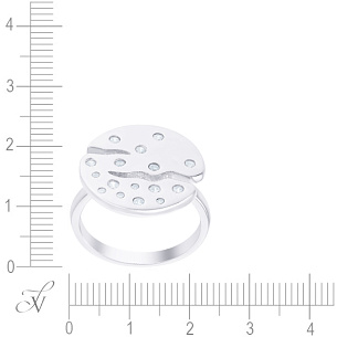 Кольцо из серебра с фианитом