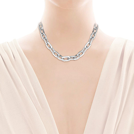 Колье из серебра