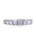 Кольцо из белого золота с бриллиантами