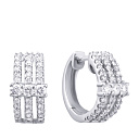 Конго из белого золота с бриллиантами