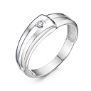 Кольцо из белого золота с бриллиантом