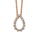 Колье из красного золота с бриллиантами