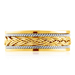 Кольцо обручальное из желтого золота