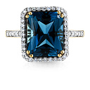 Кольцо из желтого золота с бриллиантами