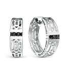 Серьги из белого золота с бриллиантами