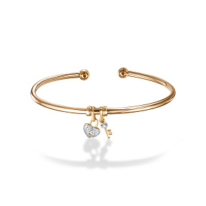 Браслет из красного золота с бриллиантами