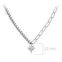 Колье из серебра с фианитом