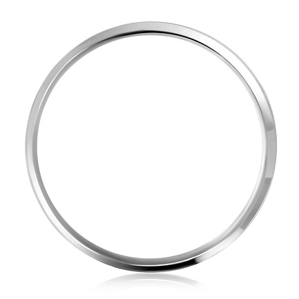 Кольцо обручальное из белого золота с бриллиантами