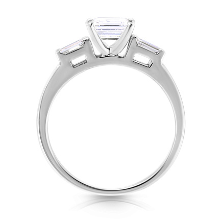 Кольцо из белого золота с бриллиантами