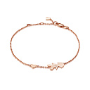 Браслет из красного золота с бриллиантом