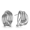 Серьги с английским замком из серебра