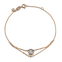 Браслет из красного золота с бриллиантами