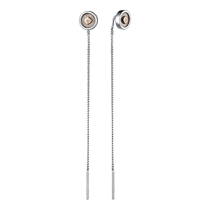 Продевки из серебра с бриллиантами