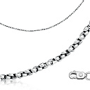 Браслет автомат из серебра, плетение венецианское