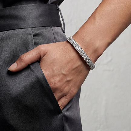 Браслет декоративный из серебра