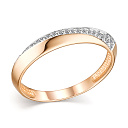 Кольцо из красного золота с бриллиантами