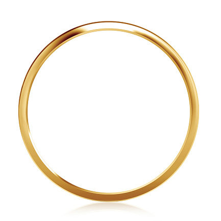 Кольцо обручальное из желтого золота