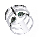 Кольцо из серебра с фианитом