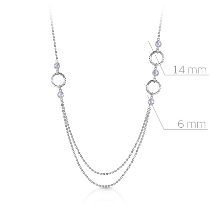 Колье из серебра