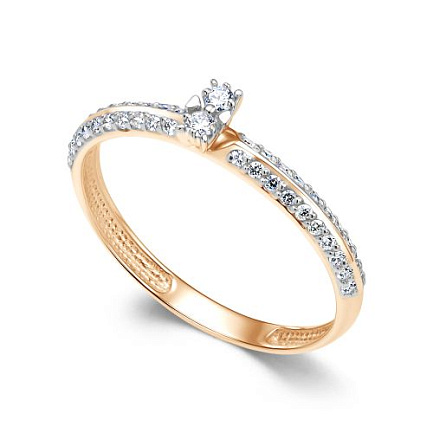 Кольцо из красного золота