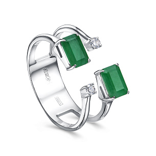 Кольцо из белого золота