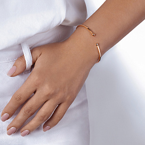 Браслет декоративный из красного золота