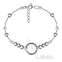 Браслет декоративный из серебра