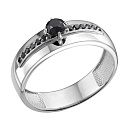 Кольцо из белого золота с бриллиантами