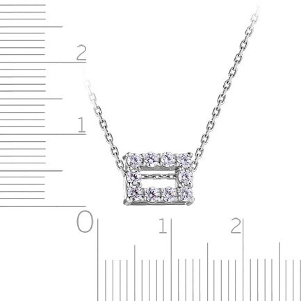 Колье из белого золота с бриллиантами