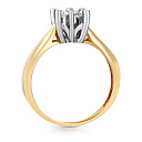 Кольцо из желтого золота с бриллиантами