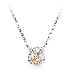 Колье из белого золота с бриллиантами