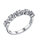 Кольцо из серебра с фианитами