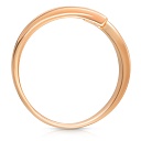 Кольцо из красного золота с фианитом