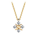 Колье из желтого золота с бриллиантами