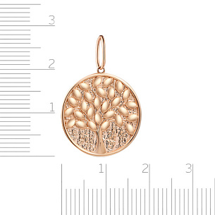 Подвеска из красного золота