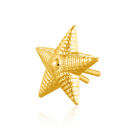 Звезда на погоны из жёлтого золота