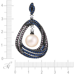 Подвеска из золота с жемчугом