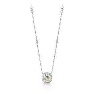 Колье из серебра с цирконием